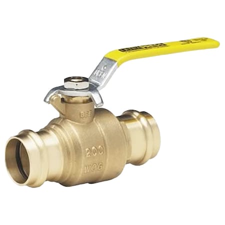 Manual 2-Way Ball Valve, Press, Brass MPN:UPBA-480B - 100