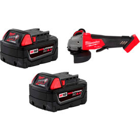 Milwaukee® 48-11-1852 M18 2Pk Battery Kit Bundled With 2880-20 M18 Angle Grinder B1811852-FI-Kit
