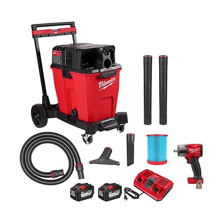 M18 FUEL 12GAL Vac Kit + M18 FUEL MTIW MPN:0930-22HD, 2962-20