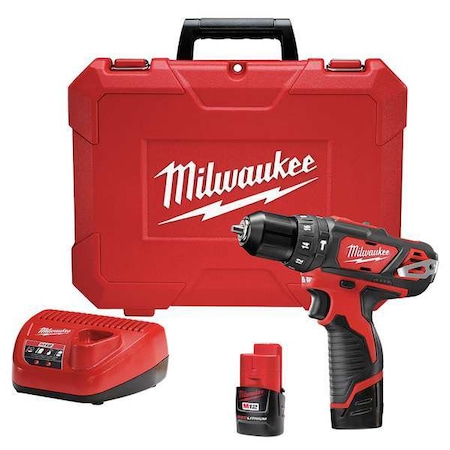 M12 3/8 in Hammer Drill/Driver Kit MPN:2408-22
