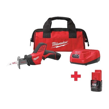 M12 HACKZALL Recip Saw Kit + M12 CP2.0 Battery MPN:2420-21, 48-11-2420