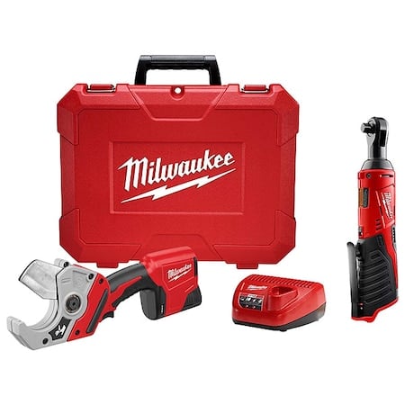 M12 Plastic Pipe Shear Kit + M12 Cordless 3/8