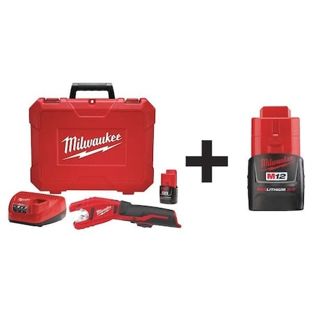 M12 Copper Tubing Cutter Kit + M12 CP2.0 Battery MPN:2471-21, 48-11-2420