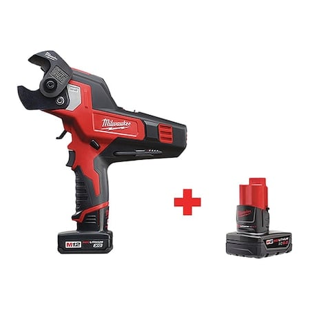 M12 600 MCM Cable Cutter Kit + M12 XC6.0 Battery MPN:2472-21XC, 48-11-2460