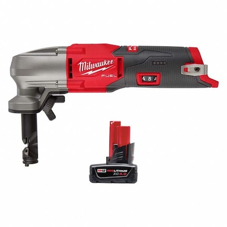 M12 FUEL 16 Gauge Variable Speed Nibbler + M12 XC 4.0 Battery Pack MPN:2476-20, 48-11-2440