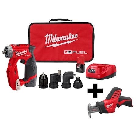 M12 FUEL Installation Drill/Driver Kit + M12 HACKZALL Recip Saw MPN:2505-22, 2420-20