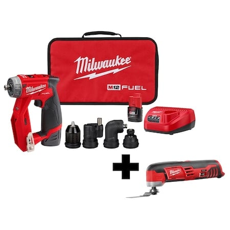 M12 FUEL Installation Drill/Driver Kit + M12 Multi-Tool MPN:2505-22, 2426-20
