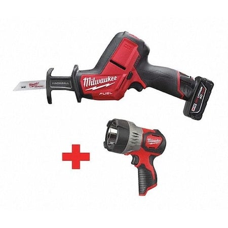 M12 FUEL HACKZALL Recip Saw Kit + M12 Spot Light MPN:2520-21XC, 2353-20