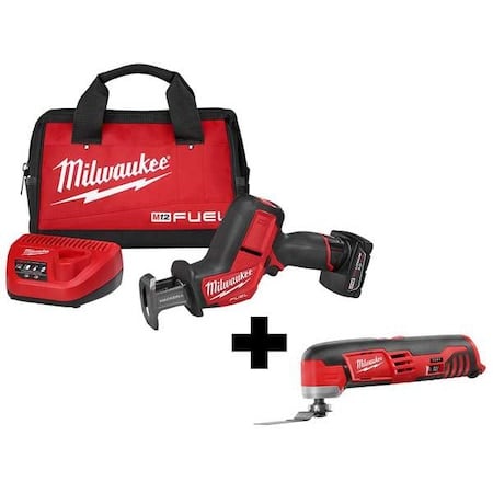 M12 FUEL HACKZALL Recip Saw Kit + M12 Multi-Tool MPN:2520-21XC, 2426-20