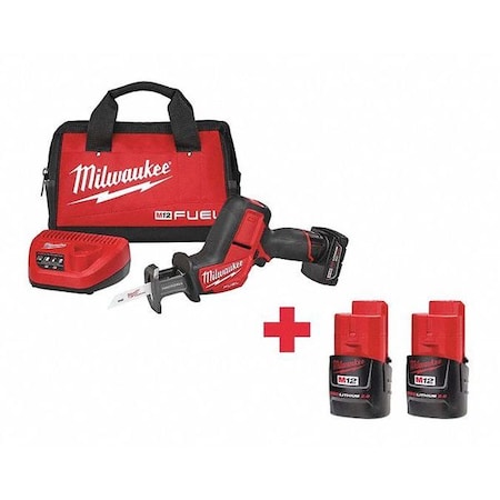 M12 FUEL HACKZALL Recip Saw Kit + M12 CP2.0 Battery 2-Pack MPN:2520-21XC, 48-11-2420, 48-11-2420