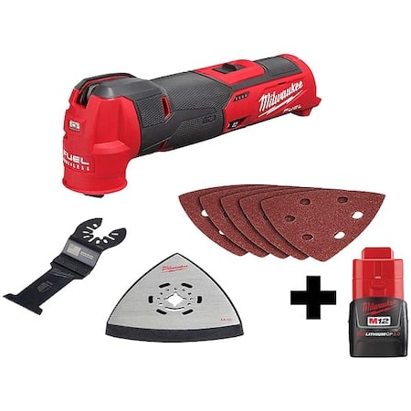 M12 FUEL Oscillating Multi-Tool + M12 CP2.0 Battery MPN:2526-20, 48-11-2420