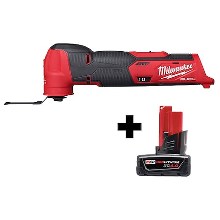 M12 FUEL Oscillating Multi-Tool + M12 XC 4.0 Battery Pack MPN:2526-20, 48-11-2440
