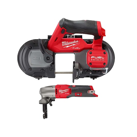 M12 FUEL 16 Gauge Variable Speed Nibbler + M12 FUEL Compact Band Saw MPN:2529-20, 2476-20