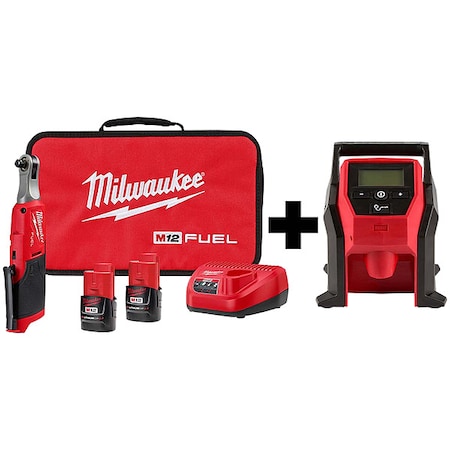 M12 FUEL 3/8 HS Ratchet, M12 CP Inflator MPN:2567-22, 2475-20
