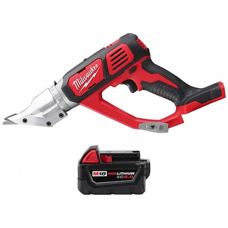 M18 18 Gauge Double Cut Shear + M18 XC5.0 Battery MPN:2635-20, 48-11-1850