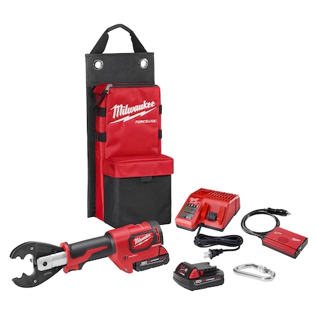 M18 FORCE LOGIC 6T Utility Crimper Kit with D3 Grooves and Fixed BG Die MPN:2678-22BG
