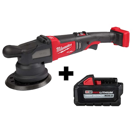 M18 FUEL 21mm Random Orbital Polisher + M18 HIGH OUTPUT XC6.0 Battery MPN:2685-20, 48-11-1865