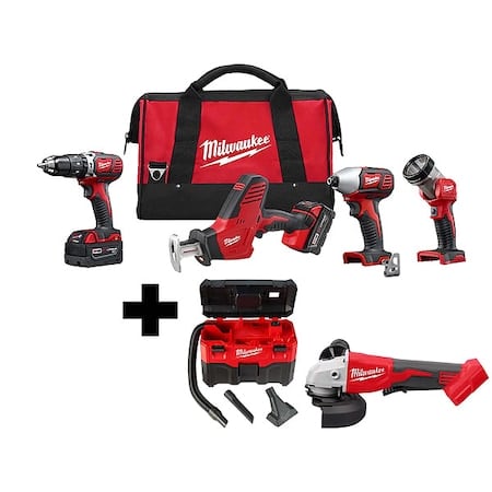 M18 2-Gallon Wet/Dry Vacuum + M18 Brushless 4-1/2