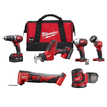 M18 Cordless LITHIUM-ION 4-Tool Combo Kit + M18 Cordless Multi-Tool + M18 Random Orbit Sander MPN:2695-24, 2626-20, 2648-20