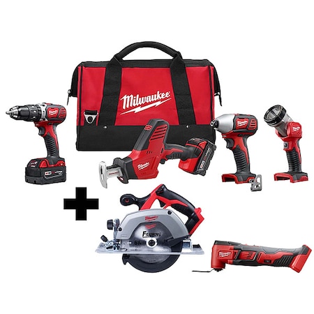 M18 Cordless Multi-Tool + M18 Cordless LITHIUM-ION 4-Tool Combo Kit + M18 6-1/2