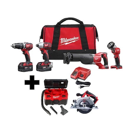 M18 2-Gallon Wet/Dry Vacuum + M18 6-1/2