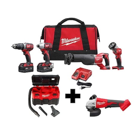 M18 2-Gallon Wet/Dry Vacuum + M18 Brushless 4-1/2