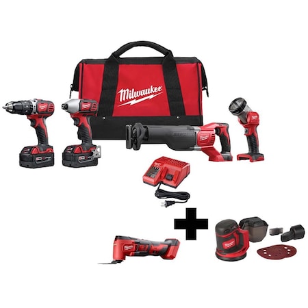 M18 Cordless Multi-Tool + M18 Random Orbit Sander + M18 Cordless LI-ION 4-Tool Combo Kit MPN:2696-24, 2626-20, 2648-20