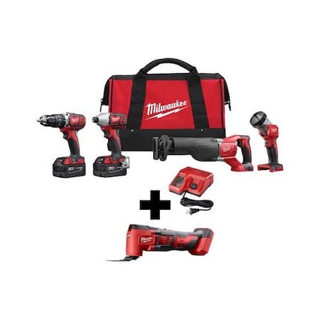 M18 Cordless Multi-Tool + M18 Cordless LI-ION 4-Tool Combo Kit MPN:2696-24, 2626-20