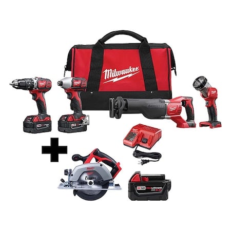 M18 Cordless LI-ION 4-Tool Combo Kit + M18 6-1/2