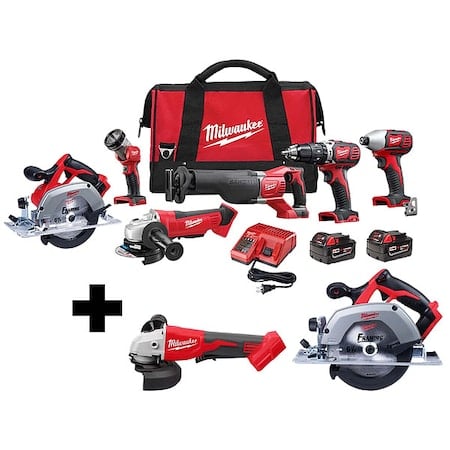 M18 Cordless 6-Tool Kit + M18 Brushless 4-1/2