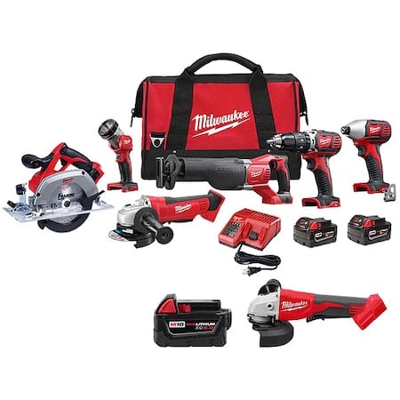 M18 6-Tool Cordless Combo Kit + M18 Brushless 4-1/2