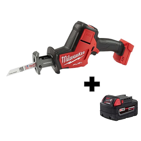 M18 FUEL HACKZALL + M18 XC5.0 Battery MPN:2719-20, 48-11-1850