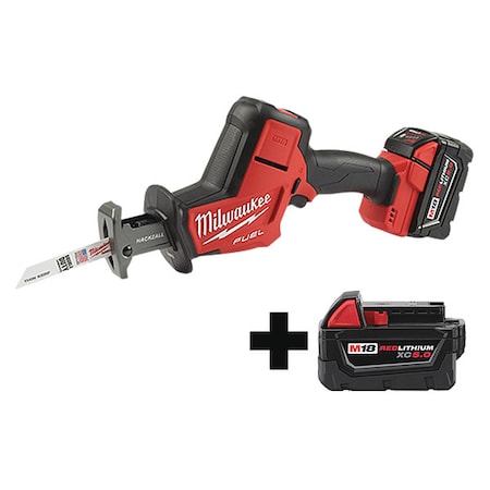 M18 FUEL HACKZALL Kit + M18 XC5.0 Battery MPN:2719-21, 48-11-1850