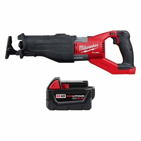 M18 FUEL SUPER SAWZALL Reciprocating Saw + M18 XC5.0 Battery MPN:2722-20, 48-11-1850
