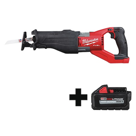 M18 FUEL SUPER SAWZALL Reciprocating Saw + M18 HIGH OUTPUT XC6.0 Battery Pack MPN:2722-20, 48-11-1865