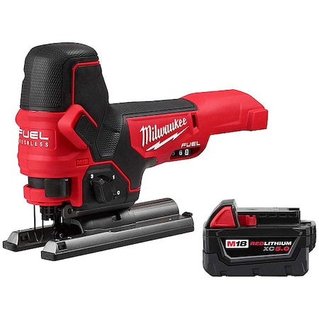 M18 FUEL Barrel Grip Jig Saw + M18 XC5.0 Battery MPN:2737B-20, 48-11-1850