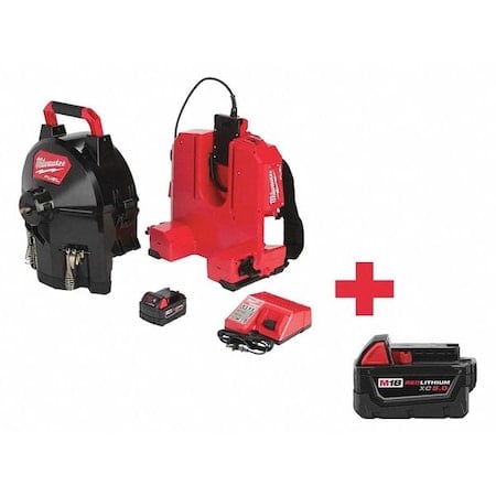 100 ft Cordless Drain Cleaning Machine, 18V MPN:2775B-211, 48-11-1850