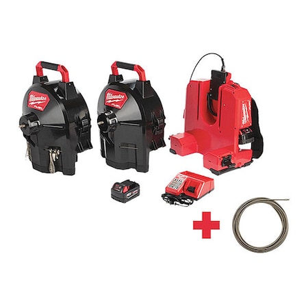 100 ft Cordless Drain Cleaning Machine, 18V MPN:2775C-222, 48-53-2775