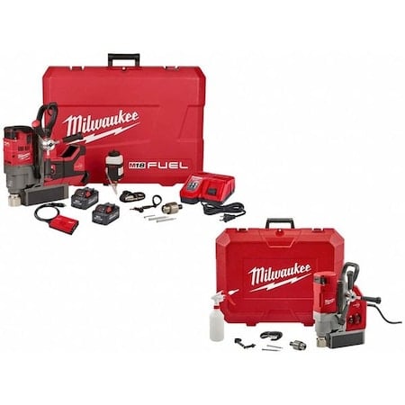 Magnetic Drill and Electromagnetic Drill Kit, 18V DC, (1) 8 Ah Battery Included MPN:2788-22HD, 4272-21
