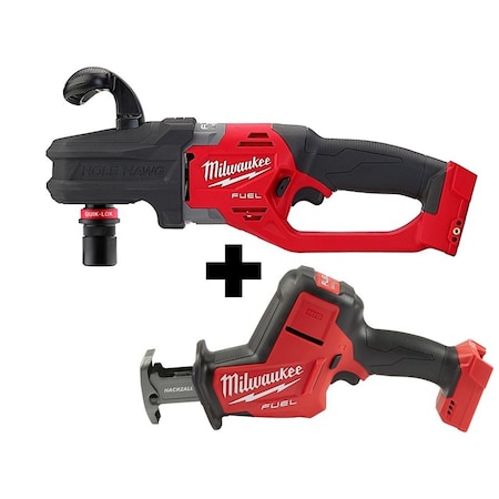 M18 FUEL HACKZALL + M18 FUEL Hole Hawg Right Angle Drill w/Quik-Lok MPN:2808-20, 2719-20