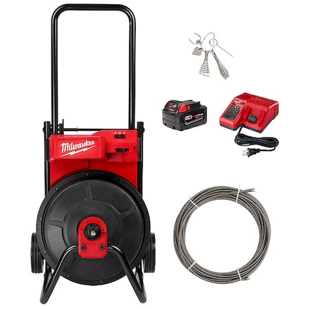 Drain Cleaning Machine, Cordless, 300 RPM MPN:2817A-21