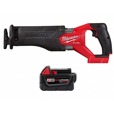 M18 FUEL SAWZALL Recip Saw + M18 XC5.0 Battery MPN:2821-20, 48-11-1850