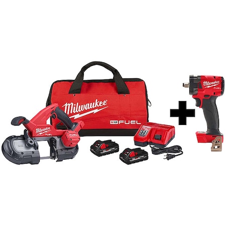 M18 FUEL Compact Band Saw Kit + M18 FUEL 1/2
