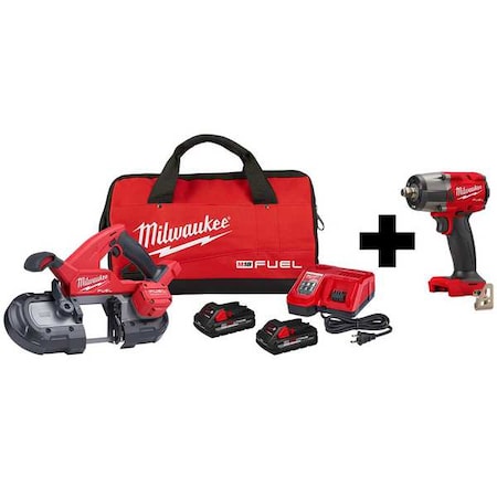 M18 FUEL Compact Band Saw Kit + M18 FUEL 1/2
