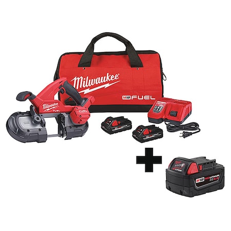 M18 FUEL Compact Band Saw Kit + M18 XC5.0 Battery MPN:2829-22, 48-11-1850