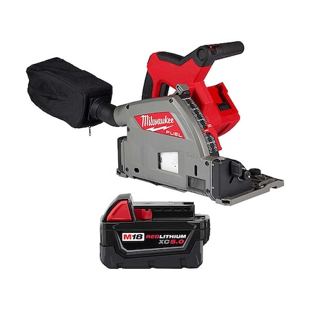 M18 FUEL 6-1/2 in Plunge Track Saw + M18 XC5.0 Battery MPN:2831-20, 48-11-1850