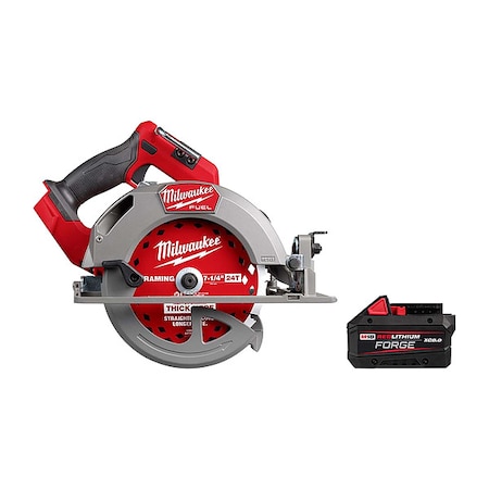 M18 FUEL 7-1/4 in Circular Saw + M18 FORGE XC8.0 Battery Pack MPN:2834-20, 48-11-1881