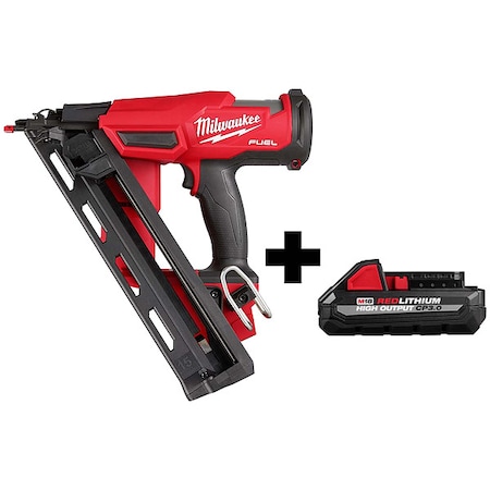 M18 FUEL 15 Gauge Finish Nailer + M18 HIGH OUTPUT CP3.0 Battery MPN:2839-20, 48-11-1835