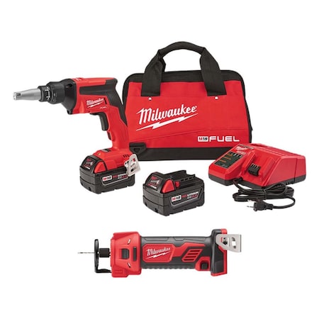 M18 Cut Out Tool + M18 FUEL Drywall Screw Gun Kit MPN:2866-22, 2627-20