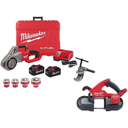 Threader w/Heads+M18 FUEL Band Saw MPN:2870-22, 2829-20